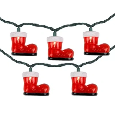 Northlight Santafts Boots String Lights In Red