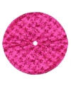 Northlight Sequin Snowflake Mini Christmas Tree Skirt In Pink