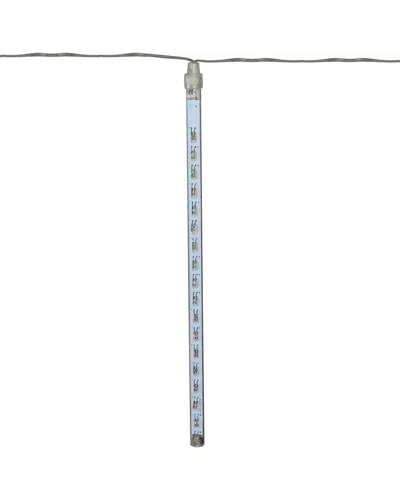 Northlight Set Of 10 Dripping Transparent Icicle Snowfall Christmas Light  Tubes 12in