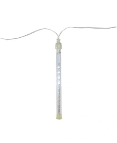 Northlight Set Of 10 Dripping Transparent Icicle Snowfall Christmas Light Tubes 6.5" In Clear