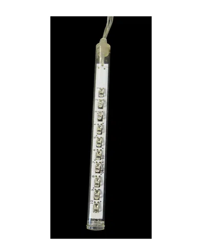 Northlight Set Of 10 Dripping Transparent Icicle Snowfall Christmas Light Tubes 6.5in