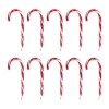 Northlight Set Of 10 Lighted Outdoor Candy Cane Christmas Pathway Markers 12" In Red