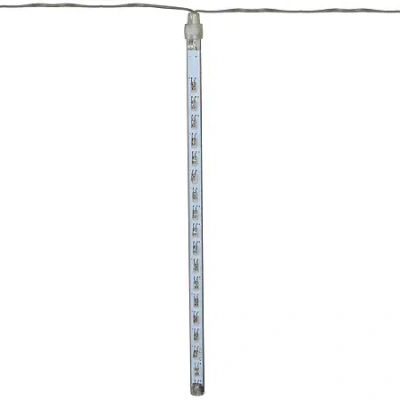 Northlight Set Of 10 Transparent Dripping - 14 Ft Clear Wire Indoor Icicle Lights In Multi