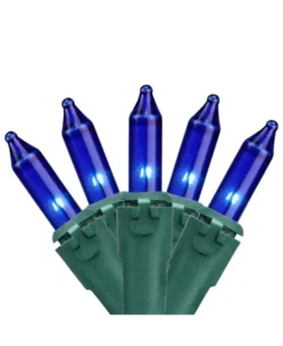 Northlight Set Of 100 Blue Mini Christmas Lights 2.5" Spacing
