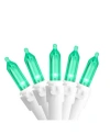 Northlight Set Of 100 Green Led Mini Christmas Lights - 33 Ft White Wire In Green