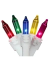 Northlight Set Of 100 Multi-color Mini Icicle Christmas Lights 3" Spacing In Multi
