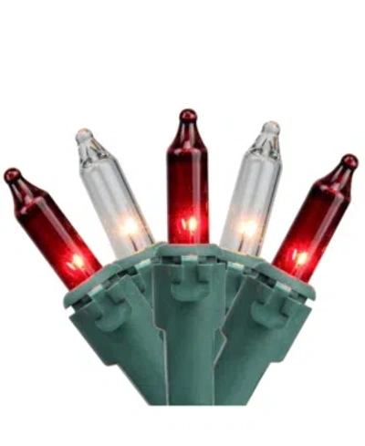 Northlight Set Of 100 Red Clear Mini Christmas Lights 2.5" Spacing