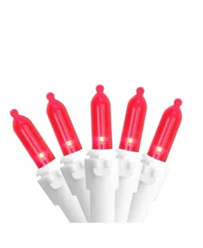 Northlight Set Of 100 Red Led Mini Christmas Lights 4" Spacing