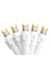 Northlight Set Of 100 Warm White Led Wide Angle Christmas Lights - White Wire In Clear