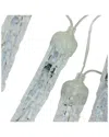 Northlight Set Of 16 Dripping Transparent Icicle Snowfall Christmas Light Tubes