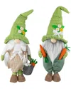 Northlight Set Of 2 Gardening Gnomes Easter Figurines In Green