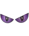 Northlight 20in Lighted Purple Eyes Halloween Window Silhouette In Purple
