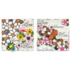 Northlight Set Of 2 'love Blooms Here' Floral Outdoor Garden Stones 7" In Multi