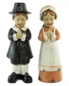 Northlight Set Of 2 Praying Pilgrim Children Fall Harvest Figures In Black