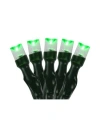 Northlight Set Of 20 Battery Operated Green Led Wide Angle Christmas Lights - Green Wire In Green