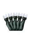 Northlight Set Of 20 Battery Operated Pure White Led Wide Angle Christmas Lights - Green Wire In White