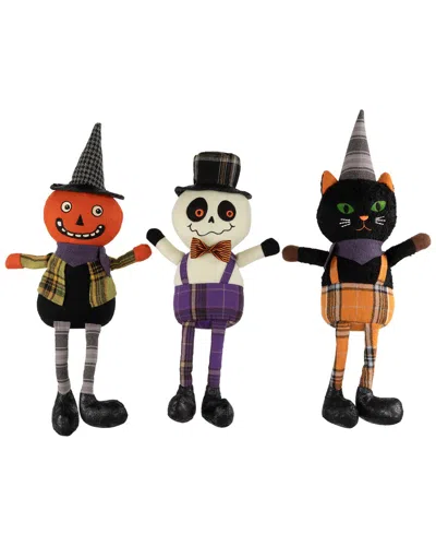 Northlight Set Of 3 Creepy Halloween Figures In Multi
