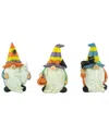 Northlight Set Of 3 Halloween Gnomes Decorations In White
