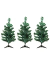 Northlight Set Of 3 Led Lighted Christmas Tree Driveway Or Pathway Markers Outdoor Decorations In Green