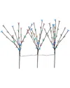 Northlight Set Of 3 Pre-lit Cherry Blossom Artificial Tree Branches