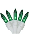 Northlight Set Of 35 Green Mini Christmas Lights 2.5" Spacing In Green