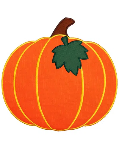 Northlight Set Of 4 Embroidered Pumpkin Fall Harvest Placemats In Orange