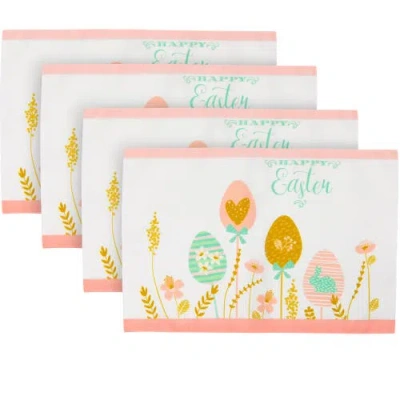 NORTHLIGHT NORTHLIGHT PASTEL EGGS HAPPY EASTER FLORAL PLACEMATS