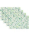NORTHLIGHT NORTHLIGHT SET OF 4 SHAMROCK PRINTED ST. PATRICK'S DAY PLACEMATS