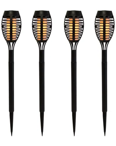 Northlight Set Of 4 Solar Powered Led Pathway Markers