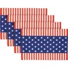 Northlight Set Of 4 Stars And Stripes Americana Printed Placemats 18" In Blue