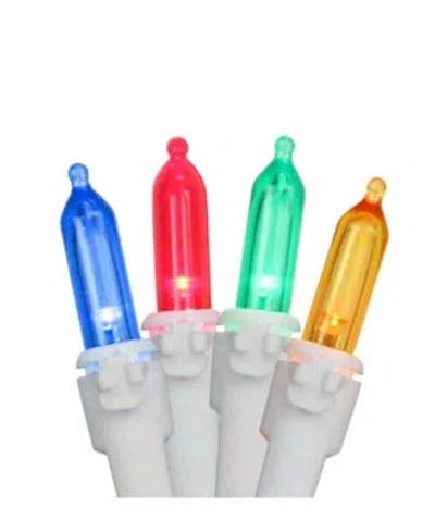 Northlight Set Of 50 Multi-color Led Mini Christmas Lights 4" Spacing