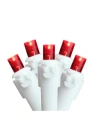 Northlight Set Of 50 Red Led Wide Angle Christmas Lights - White Wire In Red