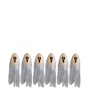 Northlight Set Of 6 Led Lighted Ghost Outdoor Halloween Lawn Stakes, 30" In White