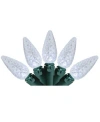 Northlight Set Of 70 Pure White Led C6 Christmas Lights - Green Wire In White