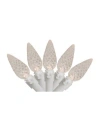Northlight Set Of 70 Warm White Led C6 Christmas Lights - White Wire In Multi
