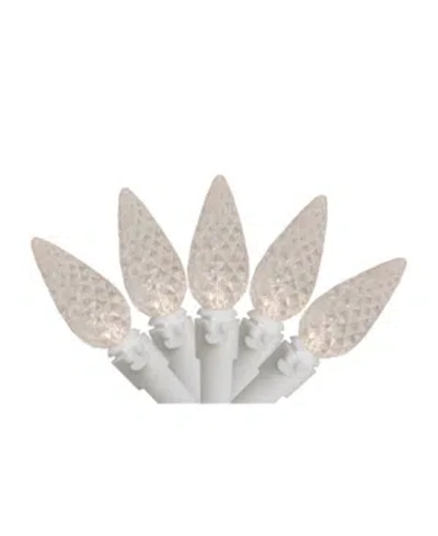 Northlight Set Of 70 Warm White Led C6 Christmas Lights - White Wire In Multi