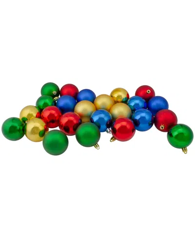 Northlight Shatterproof 2-finish Christmas Ball Ornaments 2.5-inch In Red