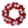 Northlight Shatterproof Ball Wreath In Red