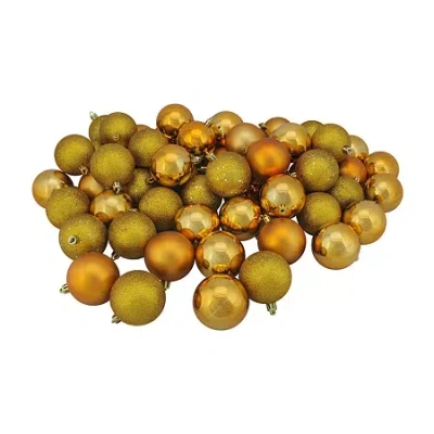 Northlight Shatterproof Finish Ball 60-pc Christmas Ornament In Multi