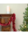 Northlight Shiny Red Festive Christmas Foil Tinsel Garland