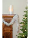 Northlight Festive Shiny White Irridescent Christmas Tinsel Garland