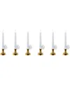 Northlight Single Light Window Candles With Remote And Timer, Set Of 6 In White