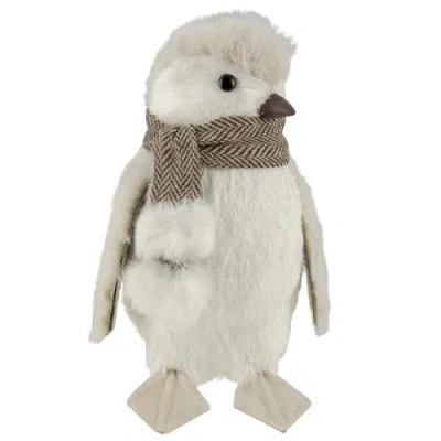 Northlight Sisal Penguin With Scarf Christmas Figure In White
