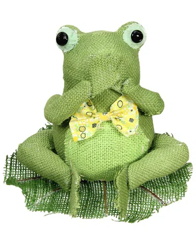 Northlight Sitting Frog Decorative Figure In Green