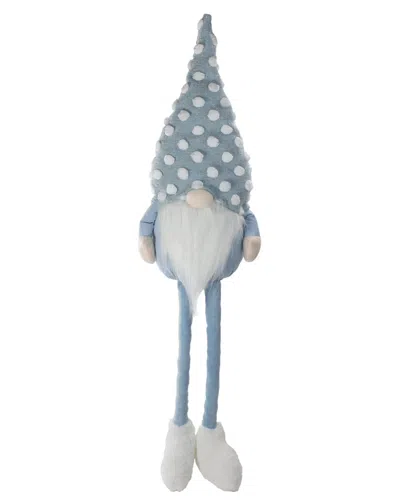 Northlight Sitting Spring Gnome Figure With Hat & Legs In Blue