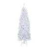 Northlight Slim Geneva White Spruce Artificial Blue Lights 6 1/2 Foot Pre-lit Christmas Tree In White