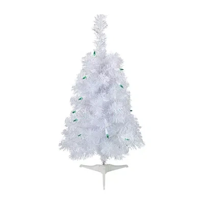 Northlight Slim White Artificial Green Lights 2 Foot Pre-lit Christmas Tree