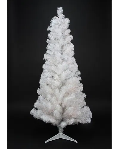 Northlight Slim Tinsel Artificial Christmas Tree-unlit In White