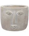 Northlight Small Face Ceramic Outdoor Garden Planter