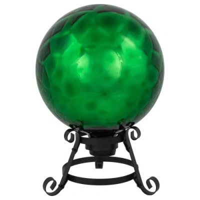Northlight Smooth Turtle Shell Inspired Mirrored Outdoor Garden Gazing Ball In Green